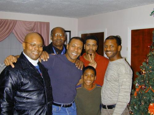  Marc,Uncle Johnnie, Mike, Gilbert, little James and Rob