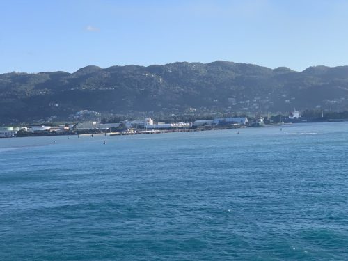 Pulling in to Montego Bay