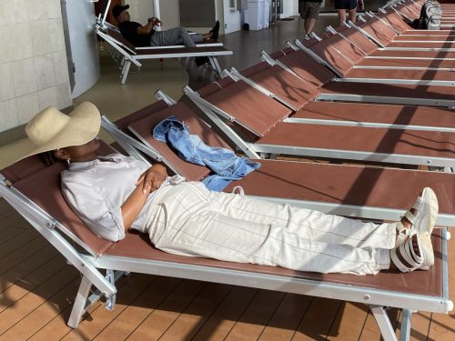 Titrena catching some zzzzs